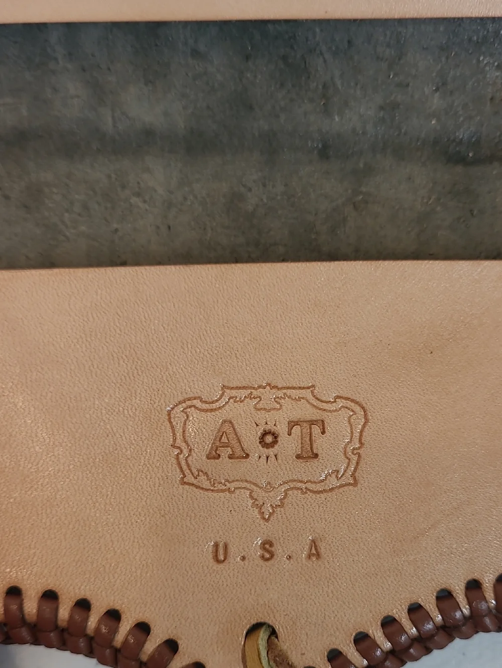 Leather Wallet W/ Wrist Clip Western Style Rodeo Cowboy Handmade Unique!